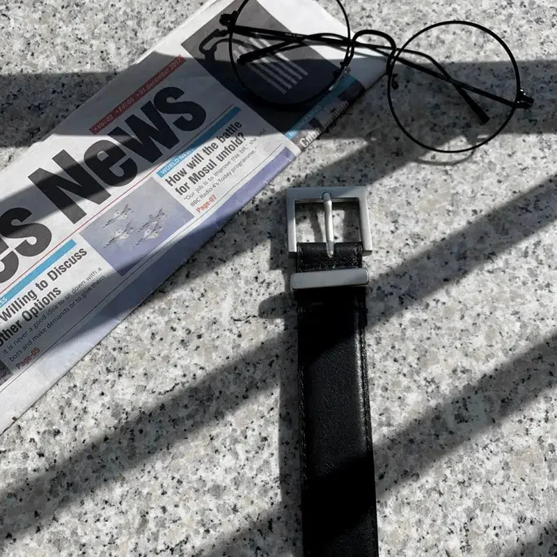 Black Leather Belt
