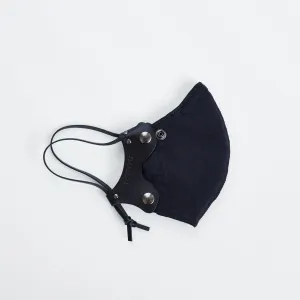 Black Leather Face Mask