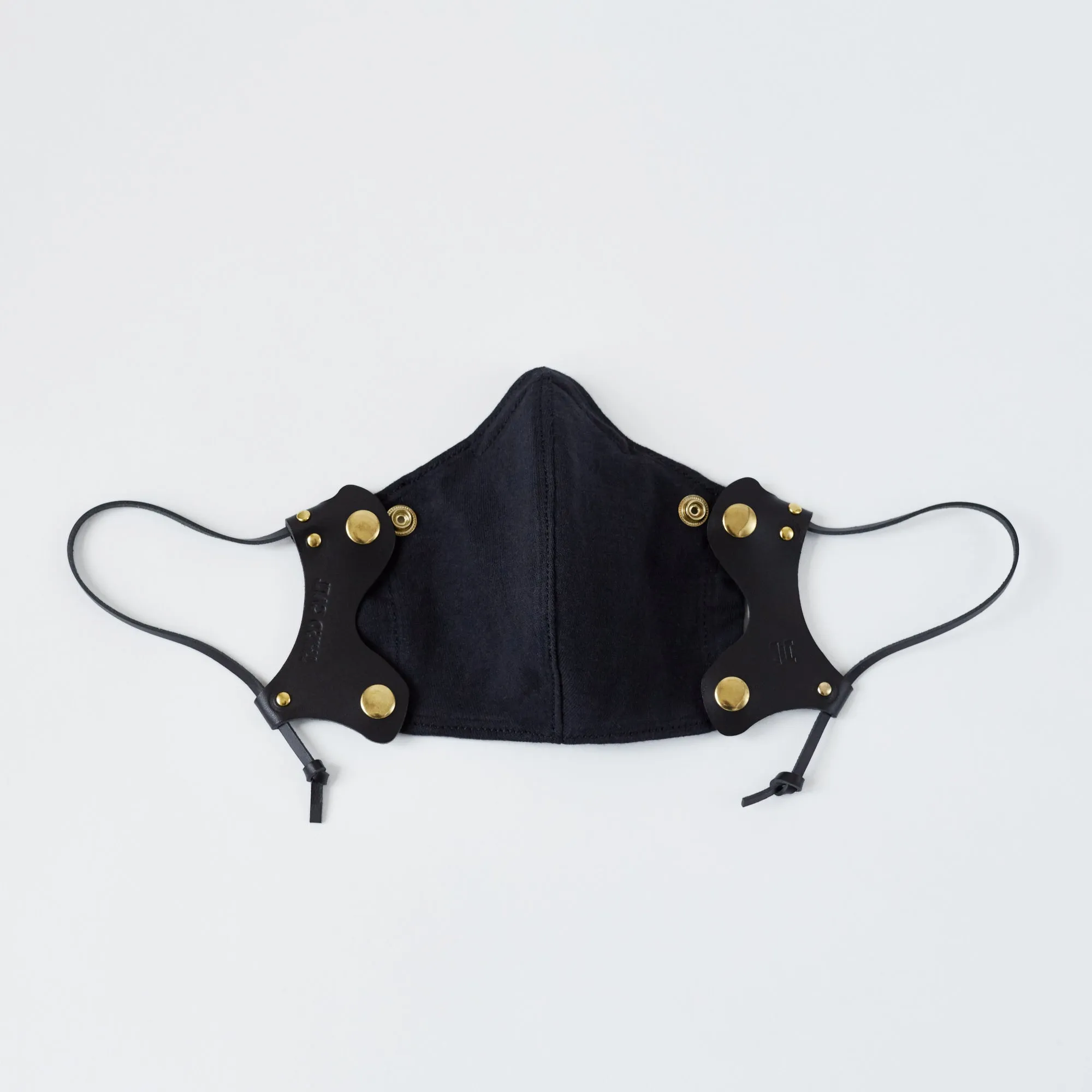Black Leather Face Mask