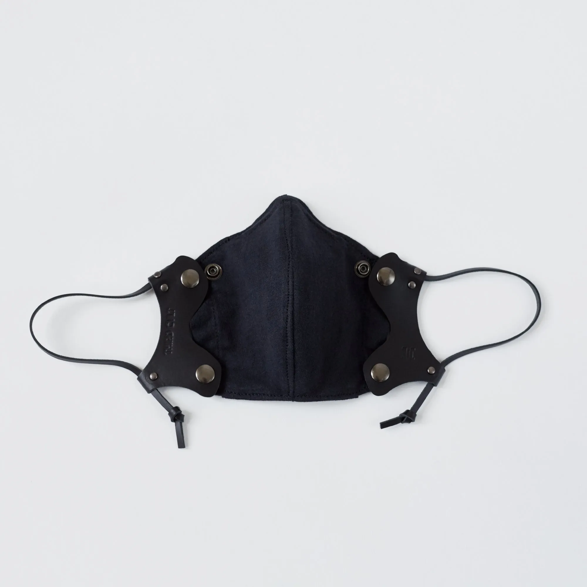 Black Leather Face Mask