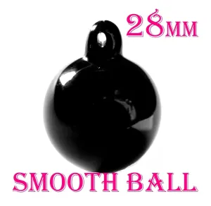 Black Smooth Ball Chandelier Crystals 28mm