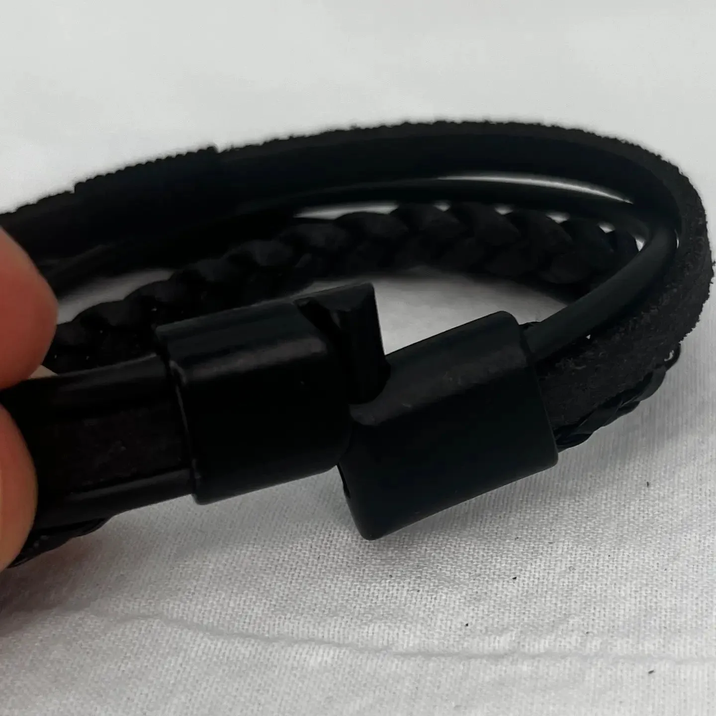 Blue Braided Leather Bracelet for Men: Stylish and Versatile
