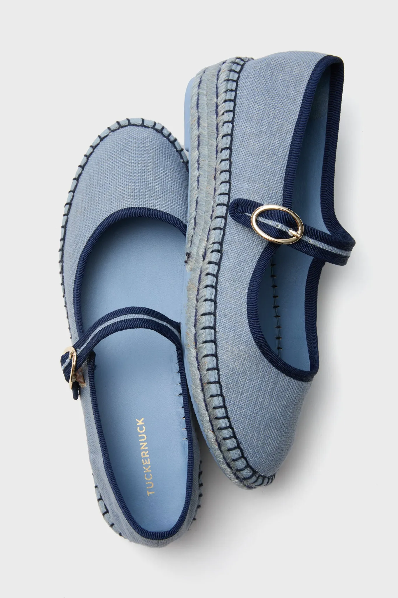 Blue Chambray Jamie Espadrille Flats