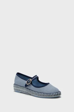 Blue Chambray Jamie Espadrille Flats