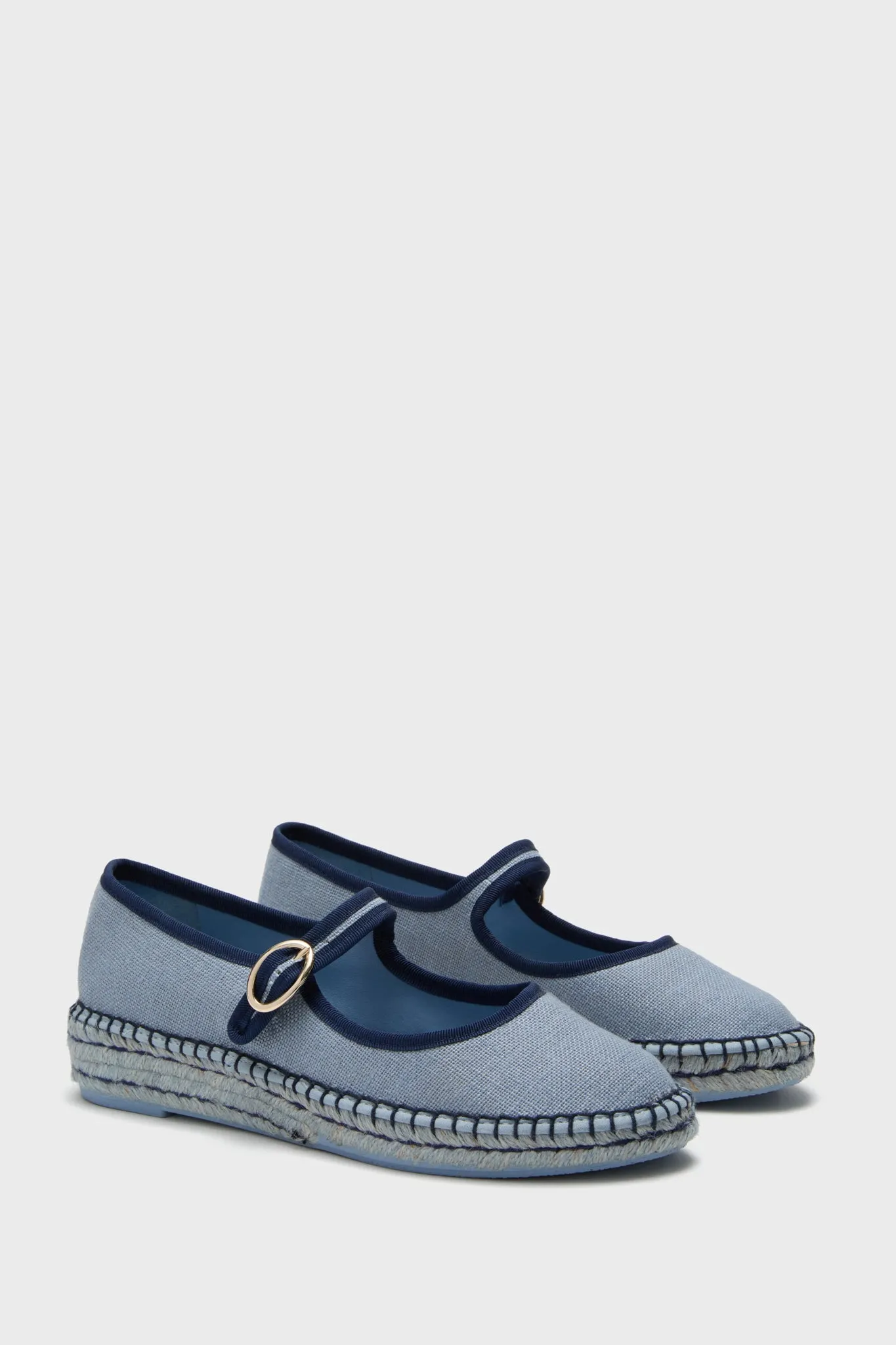 Blue Chambray Jamie Espadrille Flats