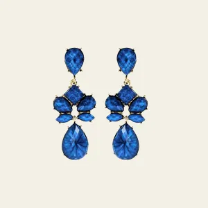 Blue Fashion Chandelier Earrings