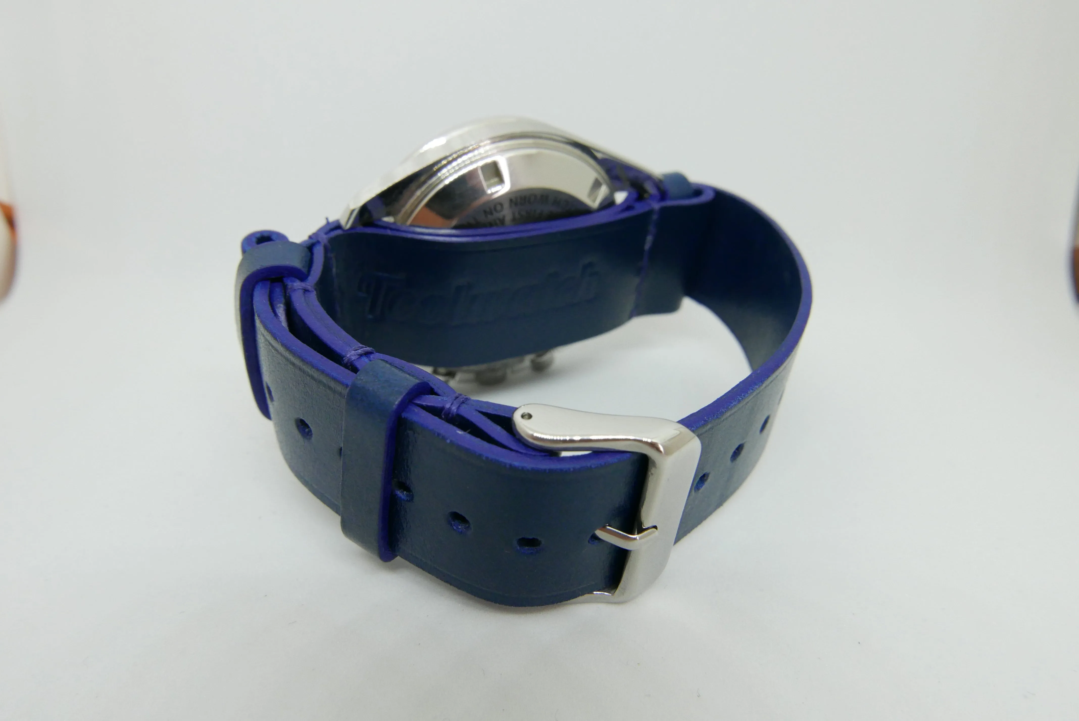 Blue Leather Handmade NATO Watch Strap