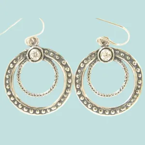 Bluenoemi Jewelry Silver earrings / earrings for women / set with zircons