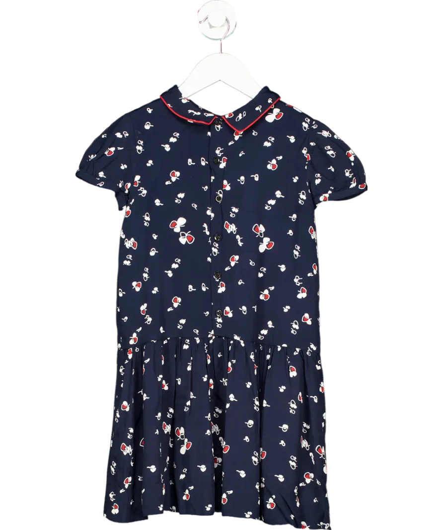 Bonpoint Blue Drop Waist Dress 8 Years