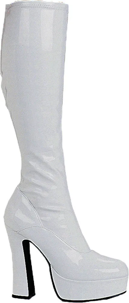 Boot Chacha White Size 8  Costume Accessories