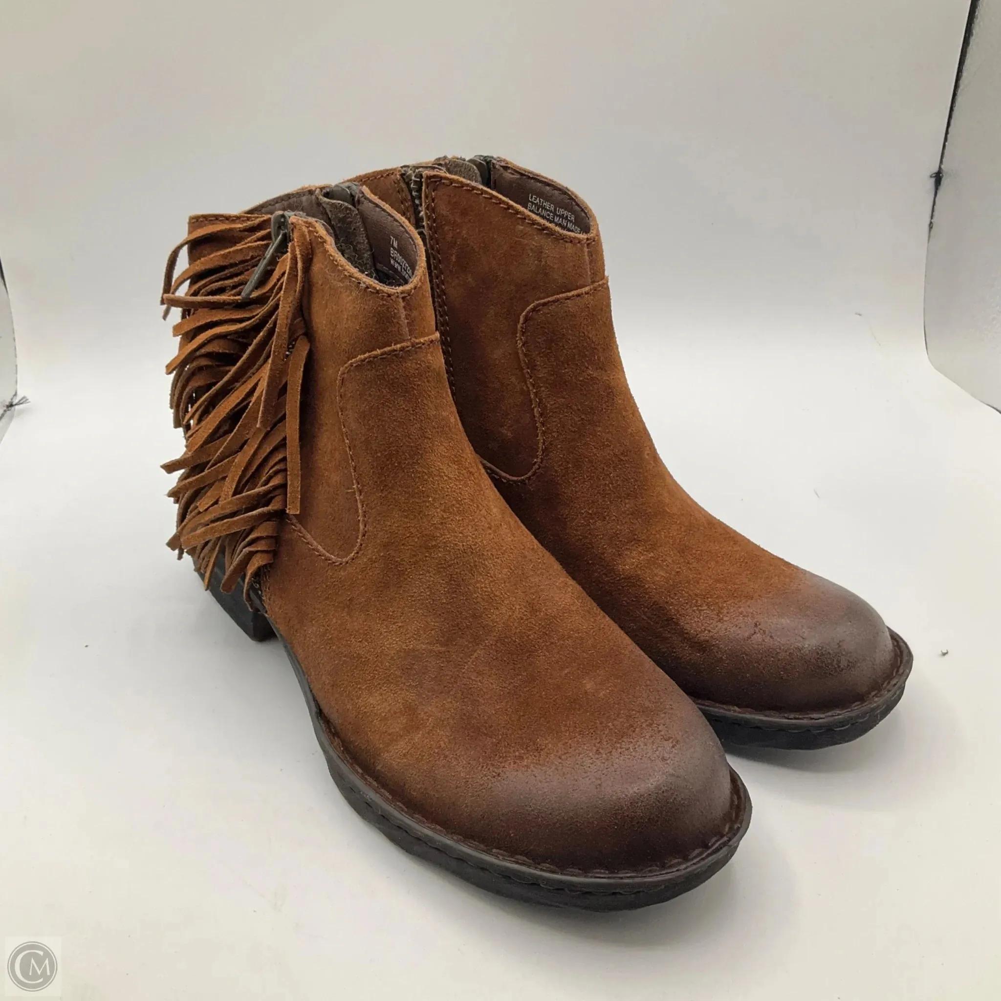 Boots Ankle Flats By Born In Tan, Size: 7