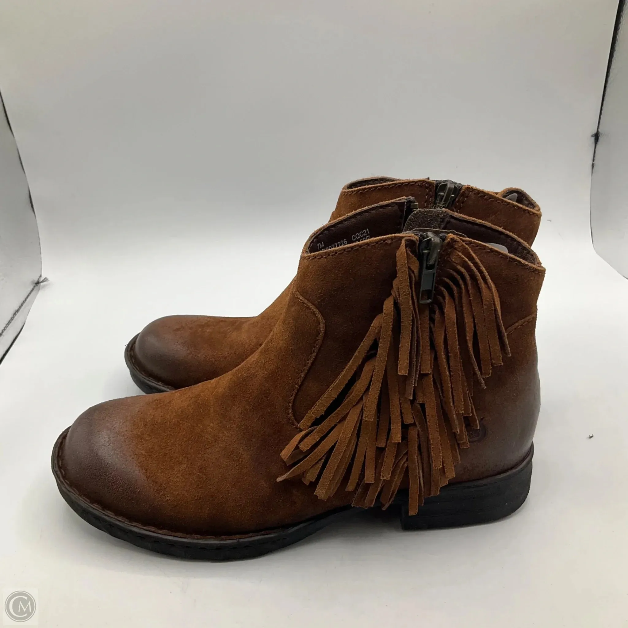 Boots Ankle Flats By Born In Tan, Size: 7