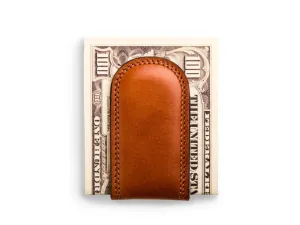 Bosca - Leather Money Clip - Amber