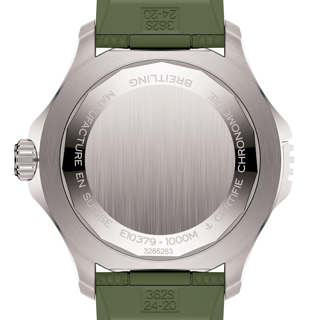 Breitling Superocean Automatic 46 Super Diver Watch with Green Camo Dial