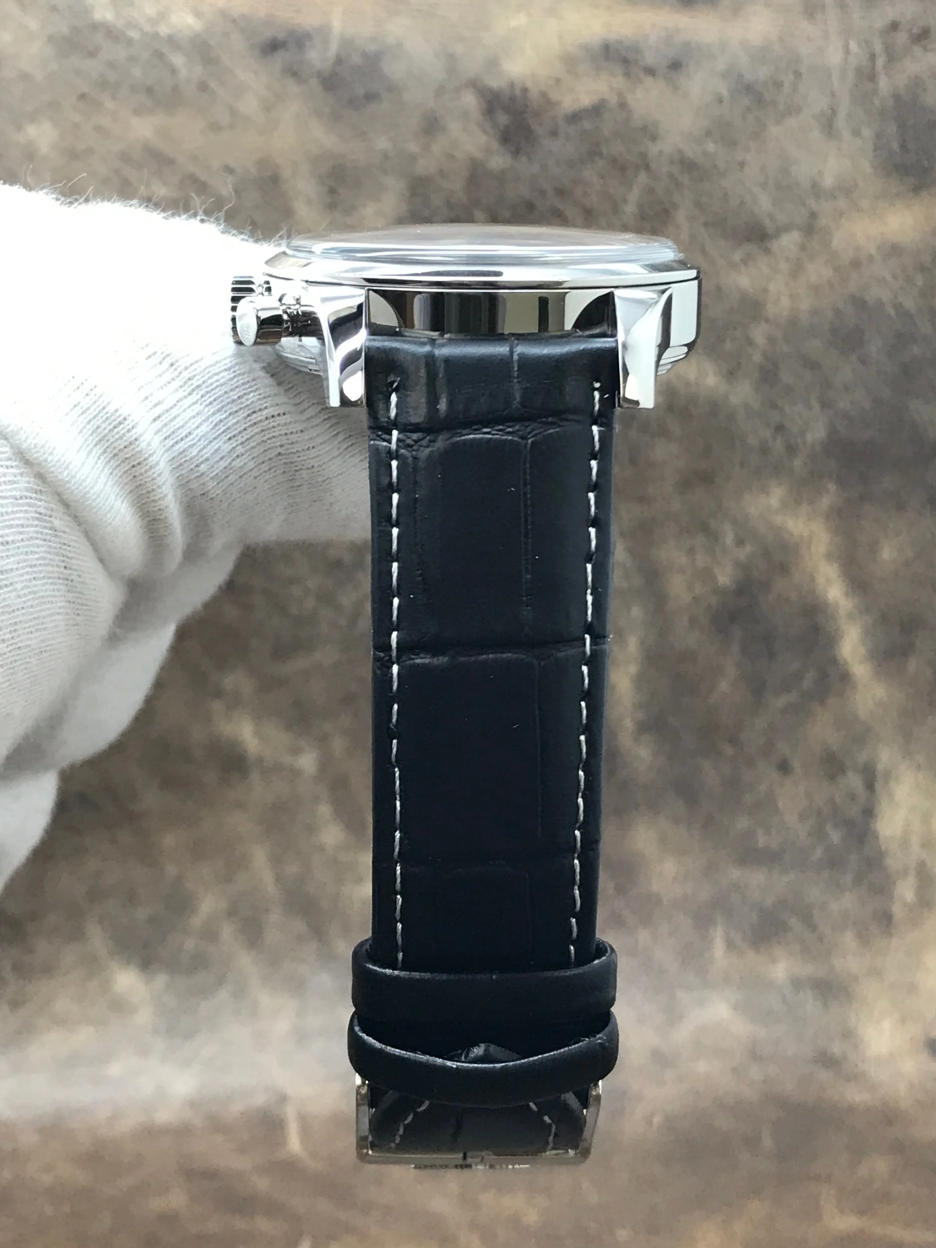Breitling Transocean Chronograph AB0152 Black Dial Automatic Men's Watch
