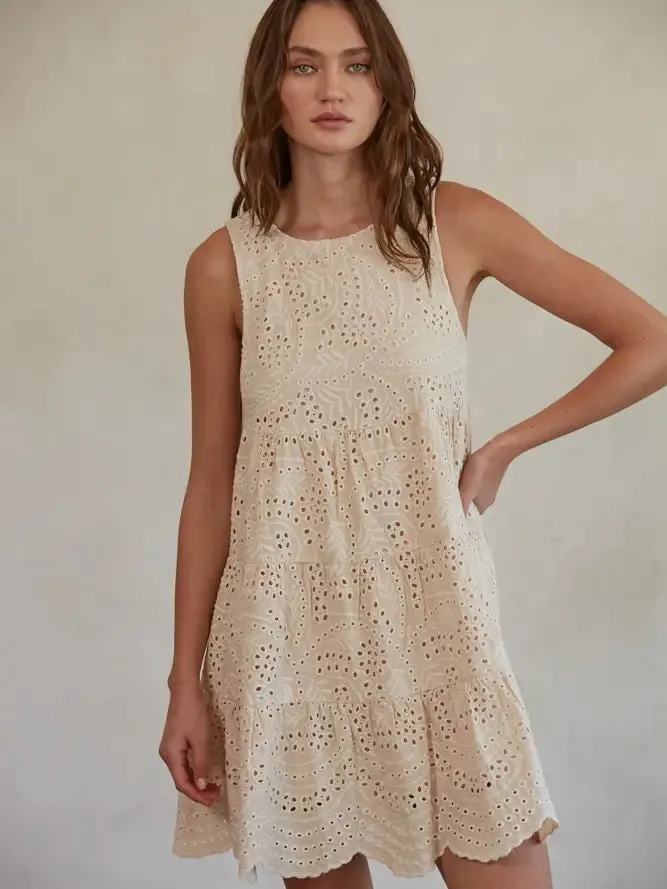 Brit Babydoll Eyelet Dress