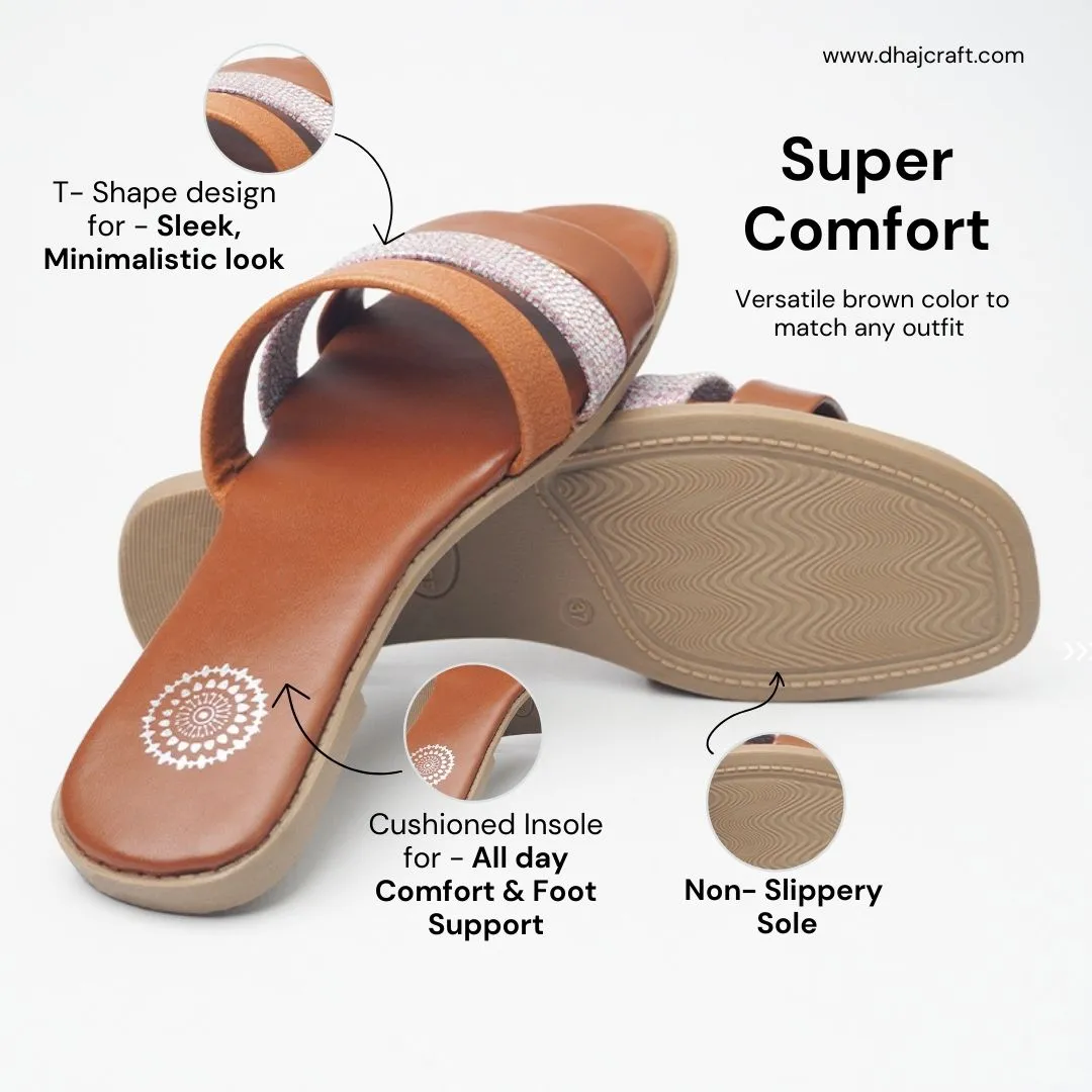 Brown Casual Slider