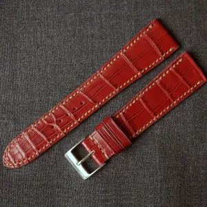 BURGUNDY CUSTOM MADE CROCODILE STRAP