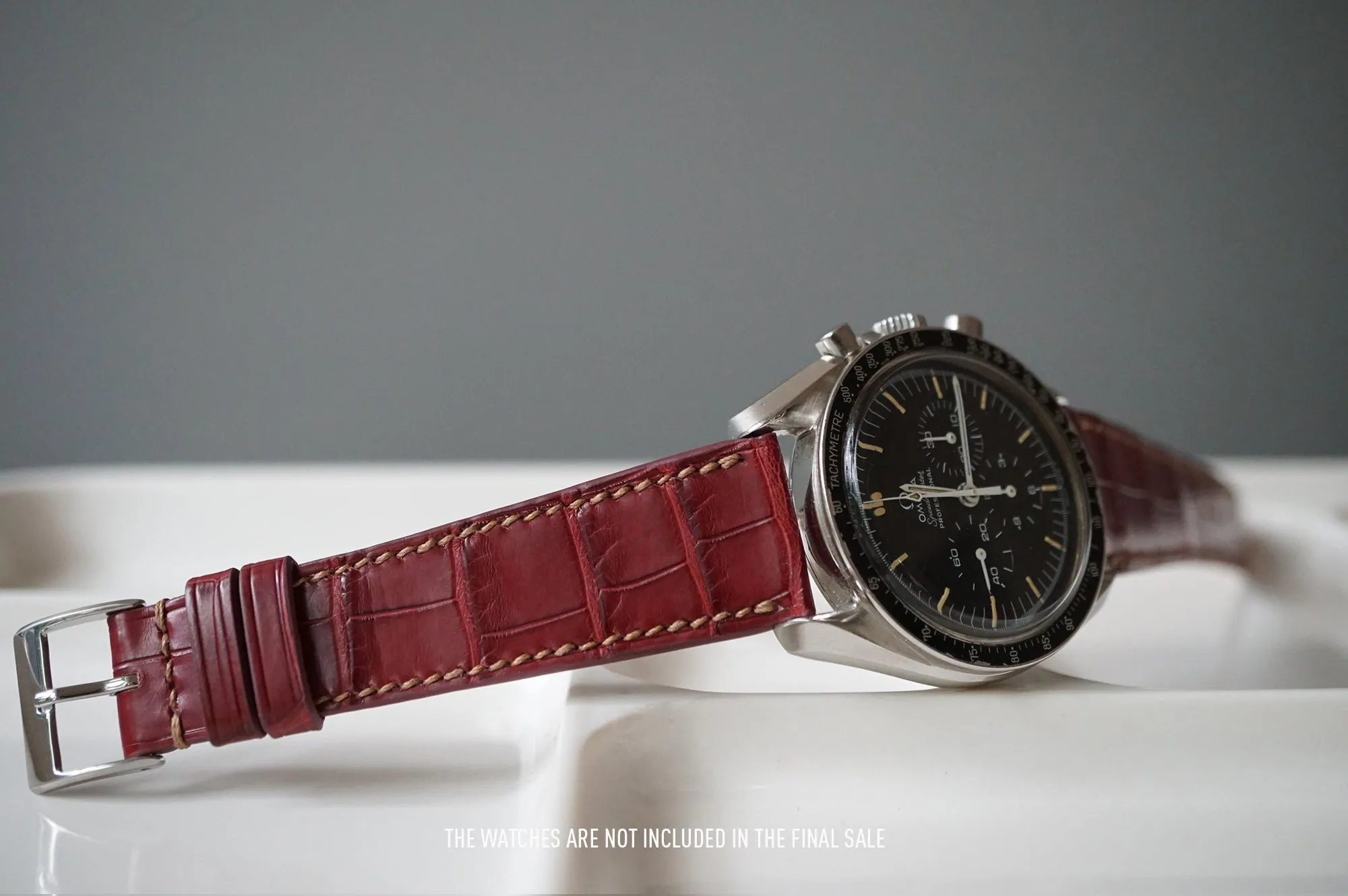 BURGUNDY CUSTOM MADE CROCODILE STRAP
