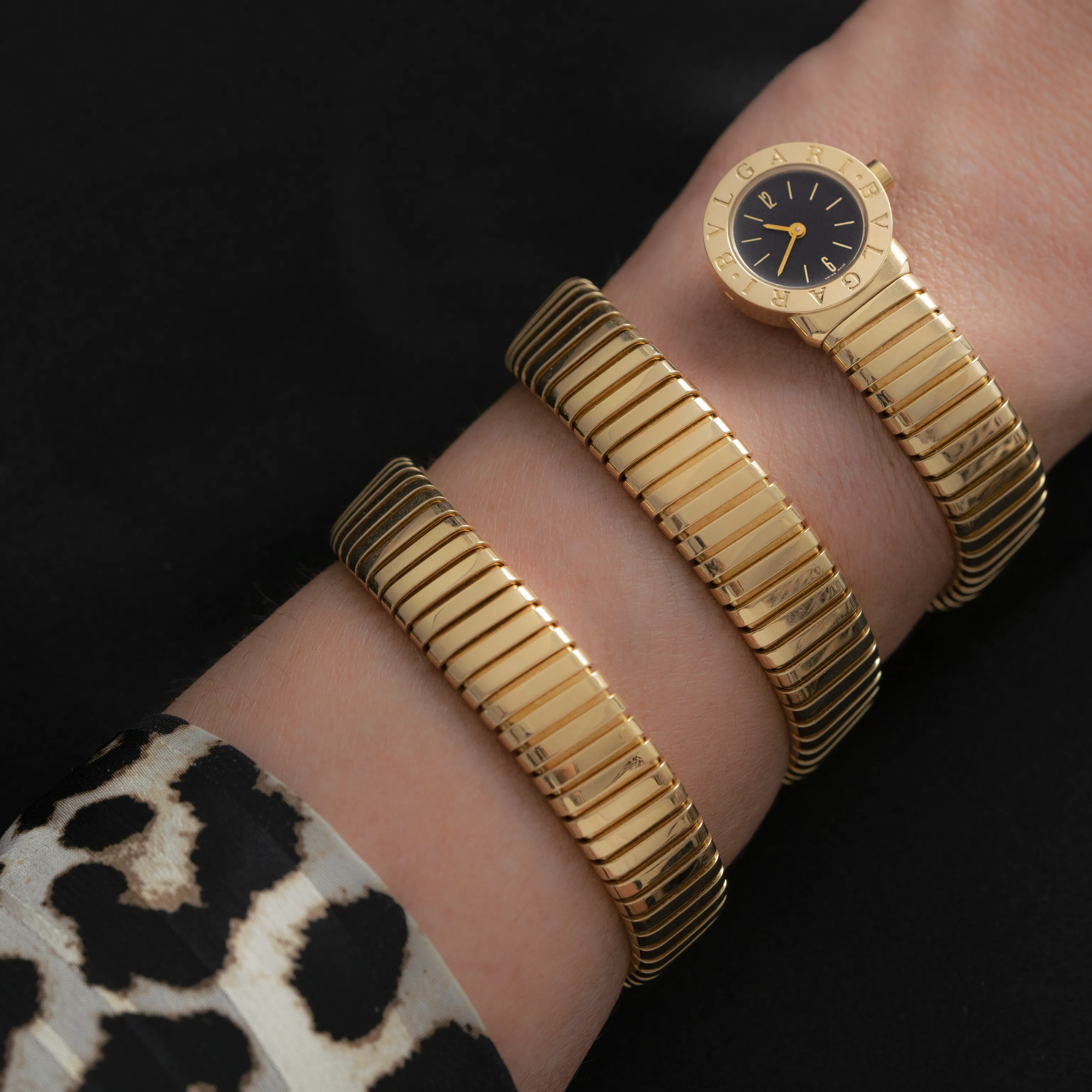 BVLGARI YELLOW GOLD TUBOGAS WRAP BB19IT