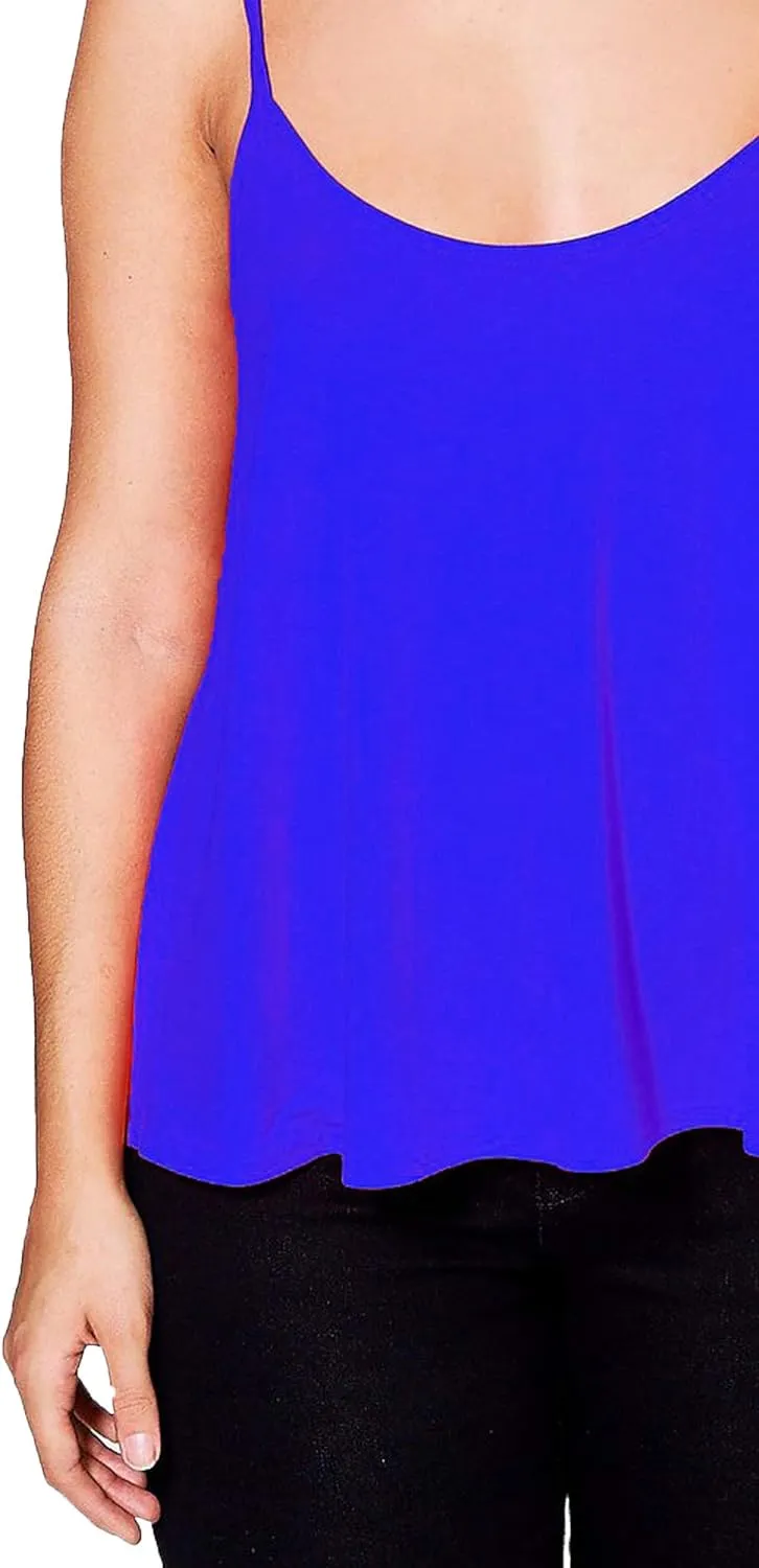 Cami Strappy Sleeveless Swing Vest Top