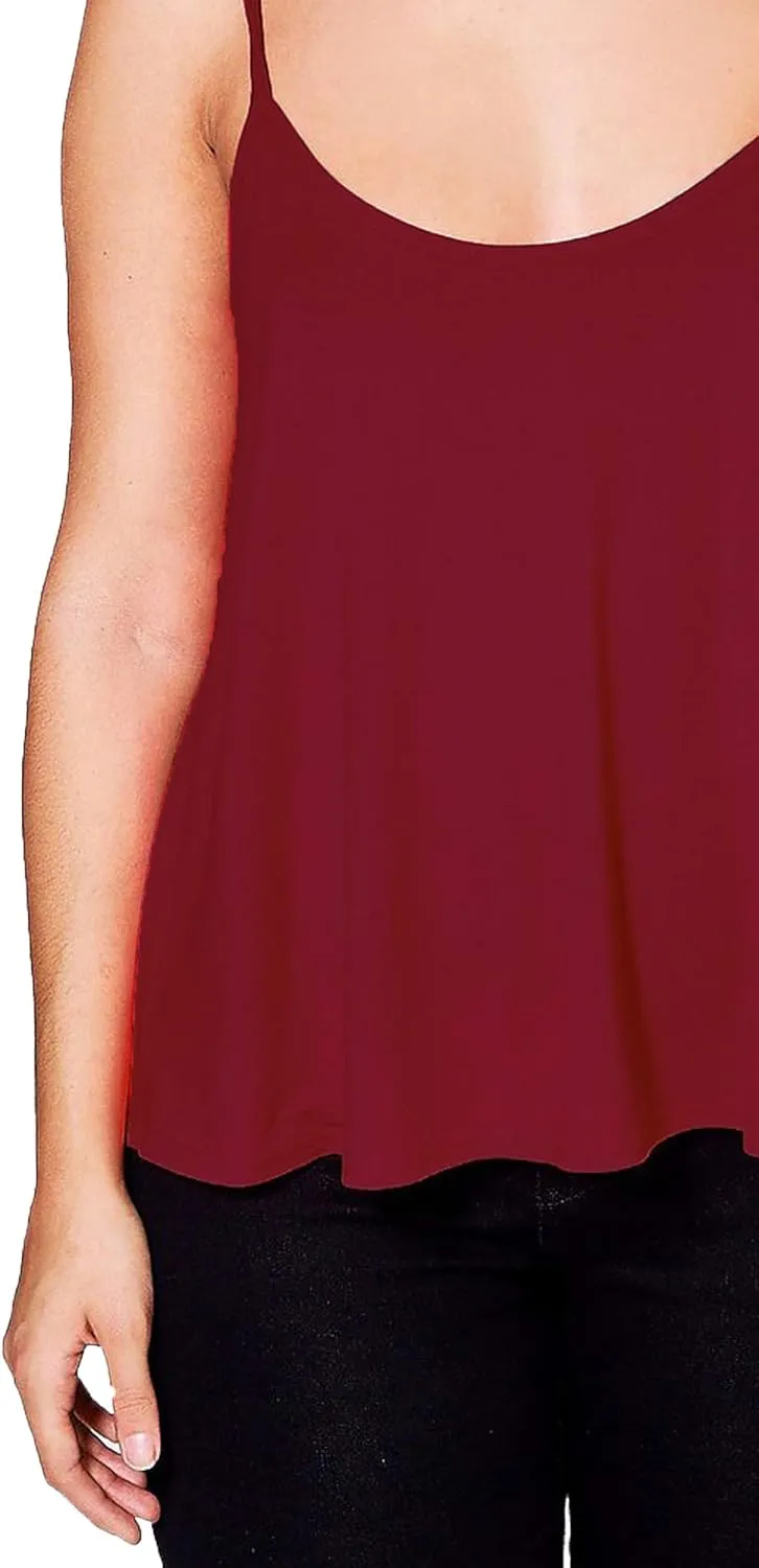 Cami Strappy Sleeveless Swing Vest Top