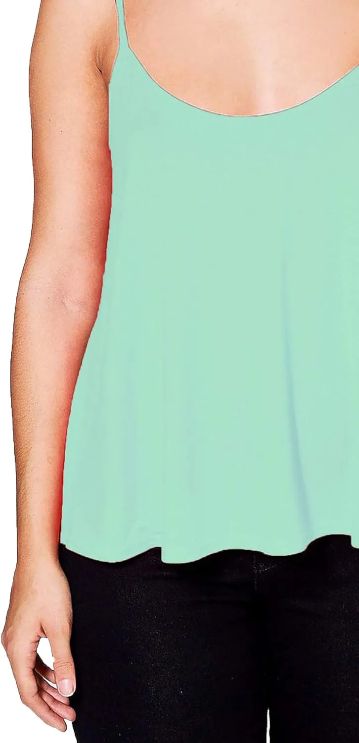 Cami Strappy Sleeveless Swing Vest Top