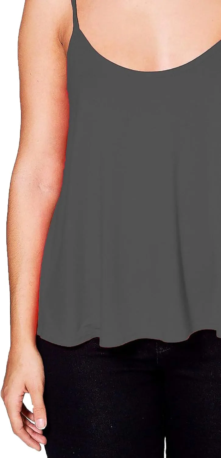 Cami Strappy Sleeveless Swing Vest Top