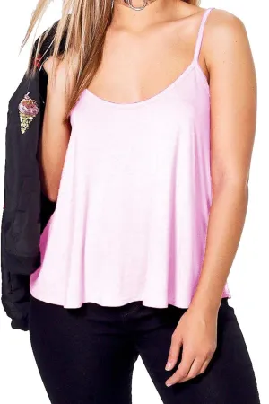 Cami Strappy Sleeveless Swing Vest Top