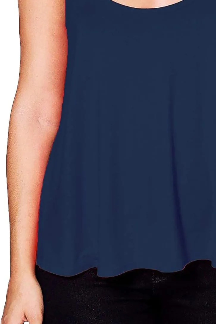 Cami Strappy Sleeveless Swing Vest Top