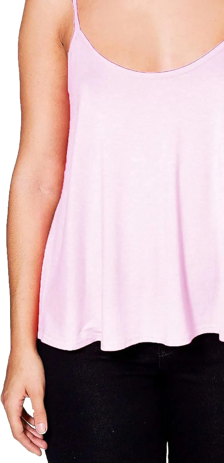 Cami Strappy Sleeveless Swing Vest Top