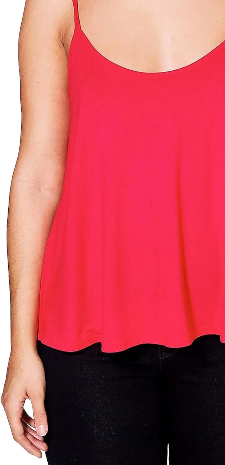 Cami Strappy Sleeveless Swing Vest Top