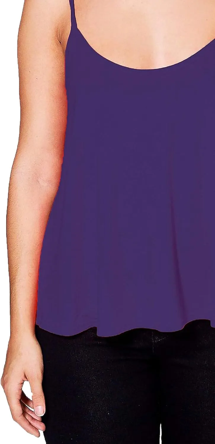 Cami Strappy Sleeveless Swing Vest Top