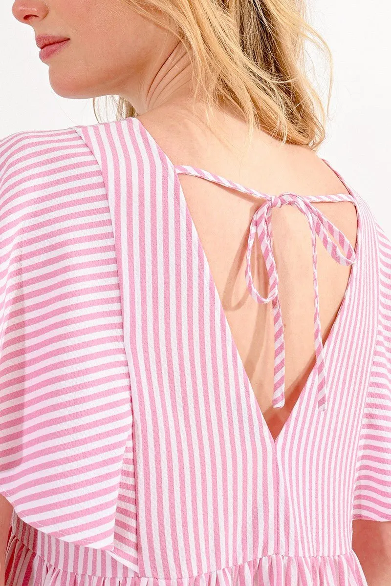 CAP SHOULDER MINI DRESS