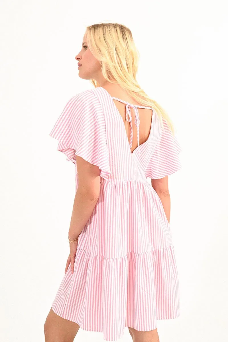 CAP SHOULDER MINI DRESS