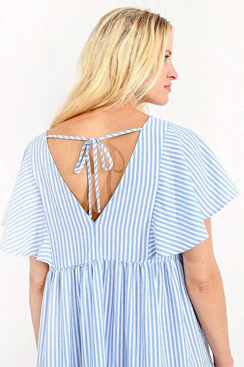 CAP SHOULDER MINI DRESS