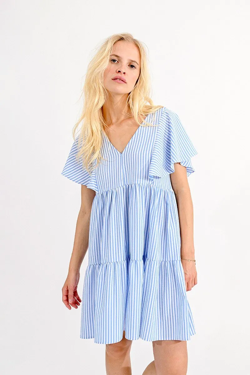 CAP SHOULDER MINI DRESS