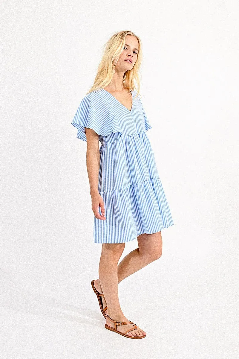 CAP SHOULDER MINI DRESS