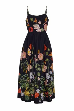 Cara Cara - Alba Midi Dress in Nectar Black