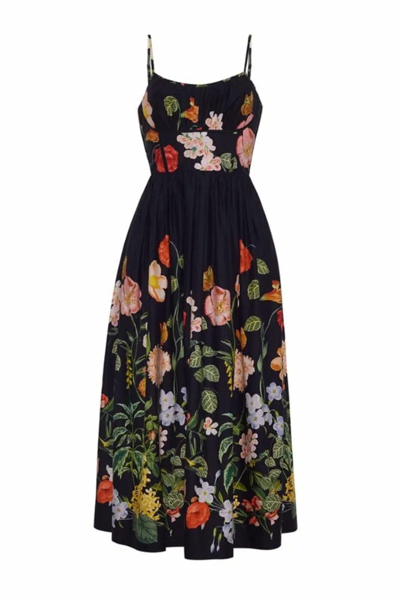 Cara Cara - Alba Midi Dress in Nectar Black