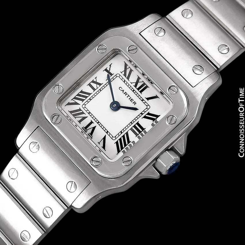 Cartier Santos Galbee Ladies Quartz Bracelet Watch, Stainless Steel - W20056D6