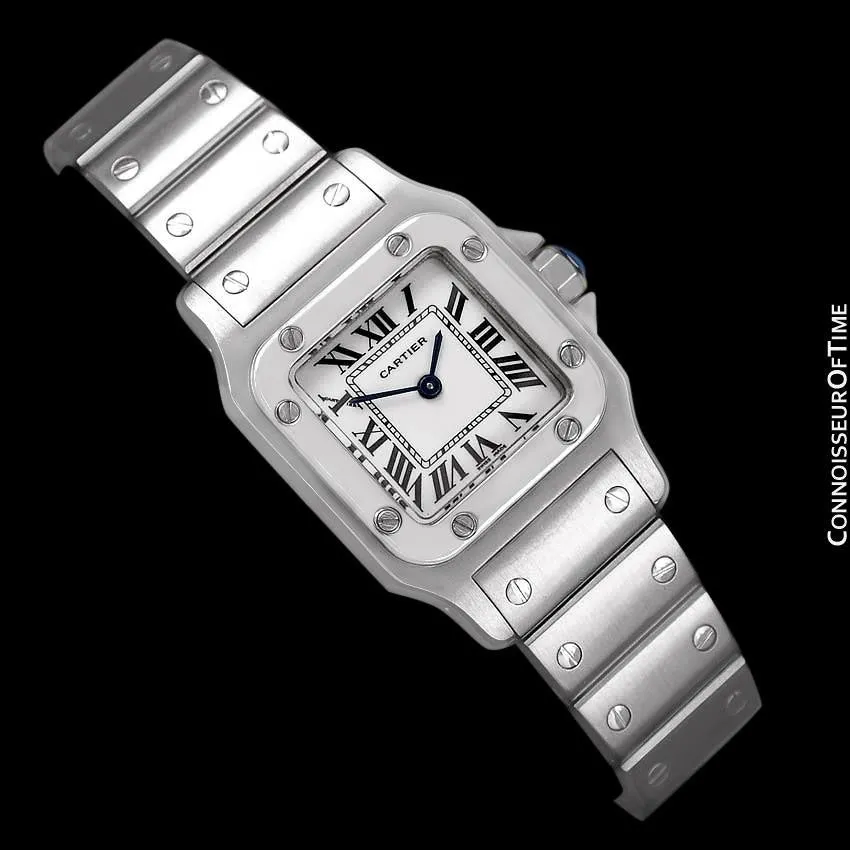 Cartier Santos Galbee Ladies Quartz Bracelet Watch, Stainless Steel - W20056D6
