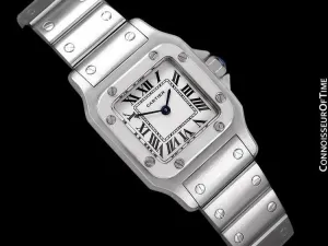 Cartier Santos Galbee Ladies Quartz Bracelet Watch, Stainless Steel - W20056D6