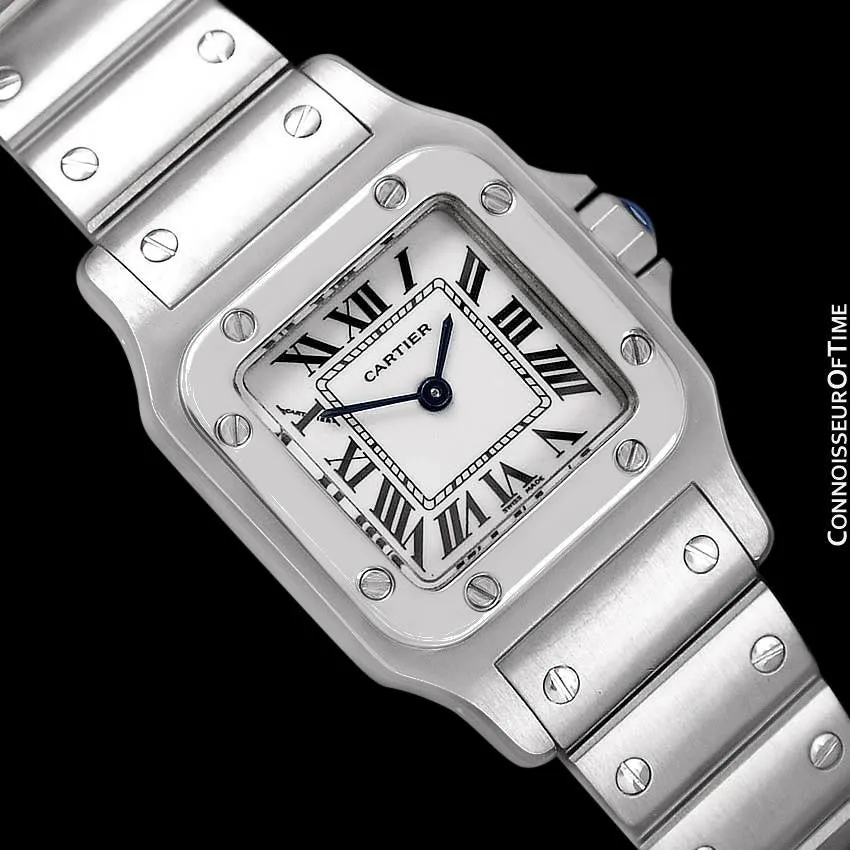 Cartier Santos Galbee Ladies Quartz Bracelet Watch, Stainless Steel - W20056D6