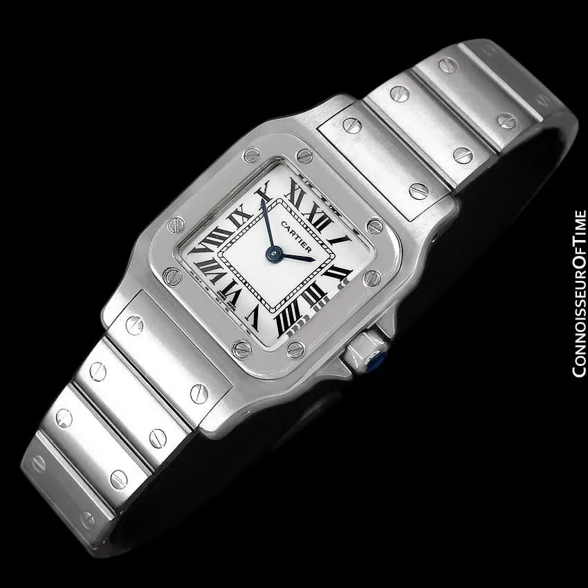 Cartier Santos Galbee Ladies Quartz Bracelet Watch, Stainless Steel - W20056D6