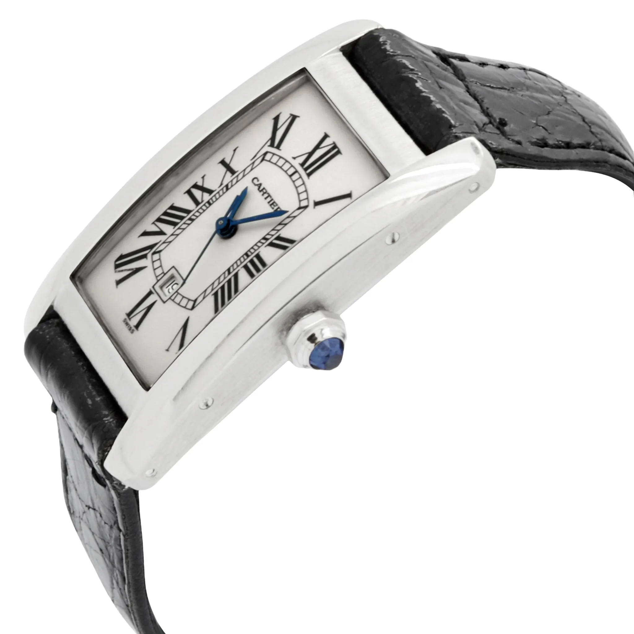 Cartier Tank Americaine 1726 White Dial Automatic Watch