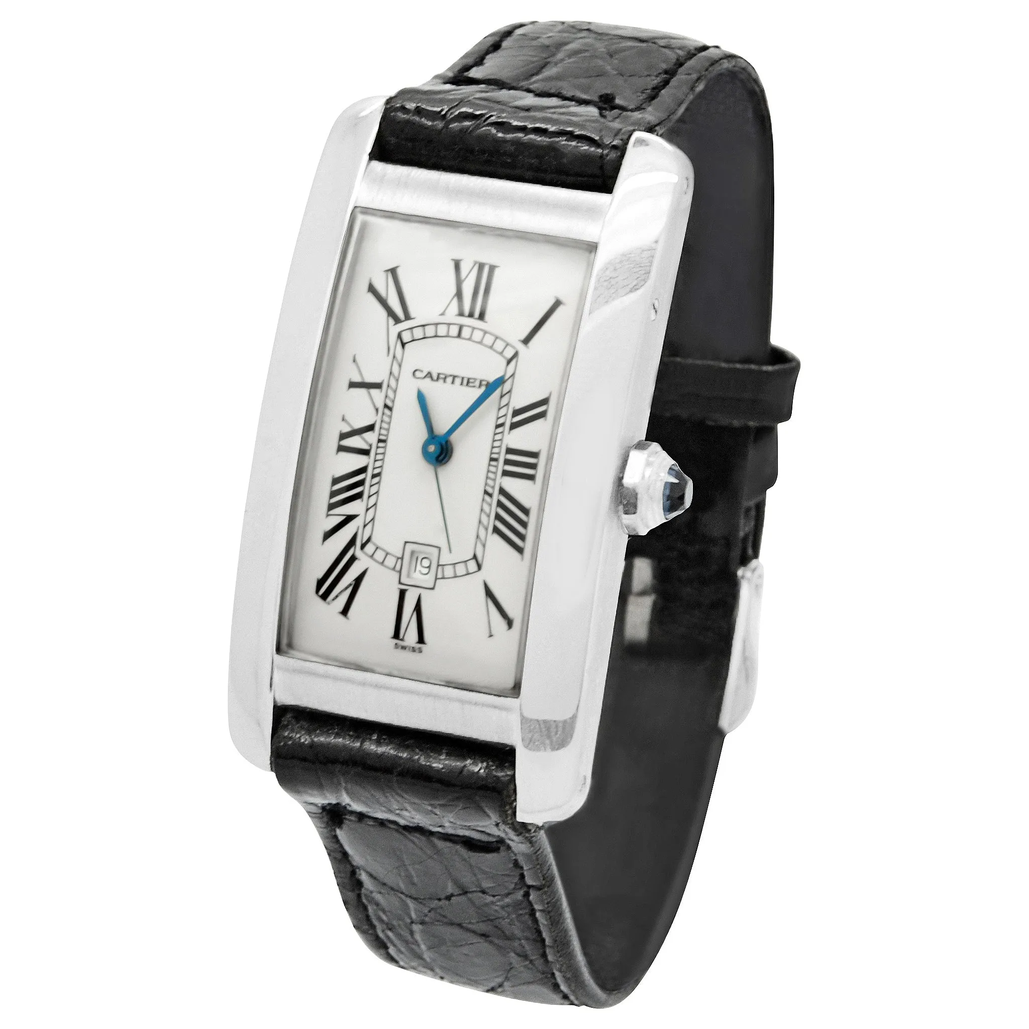 Cartier Tank Americaine 1726 White Dial Automatic Watch