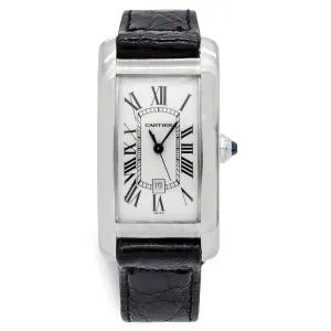Cartier Tank Americaine 1726 White Dial Automatic Watch