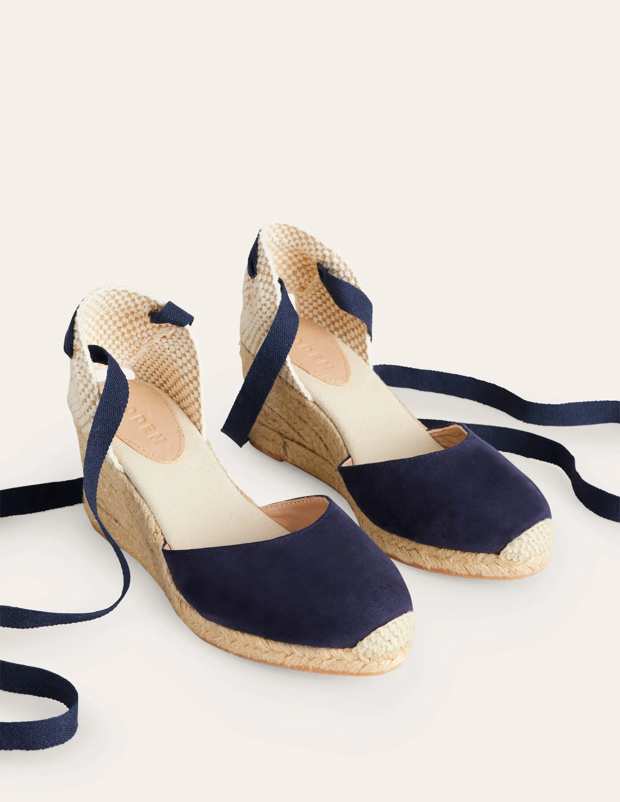 Cassie Espadrilles mit Keilabsatz-Aqua Marine Marl