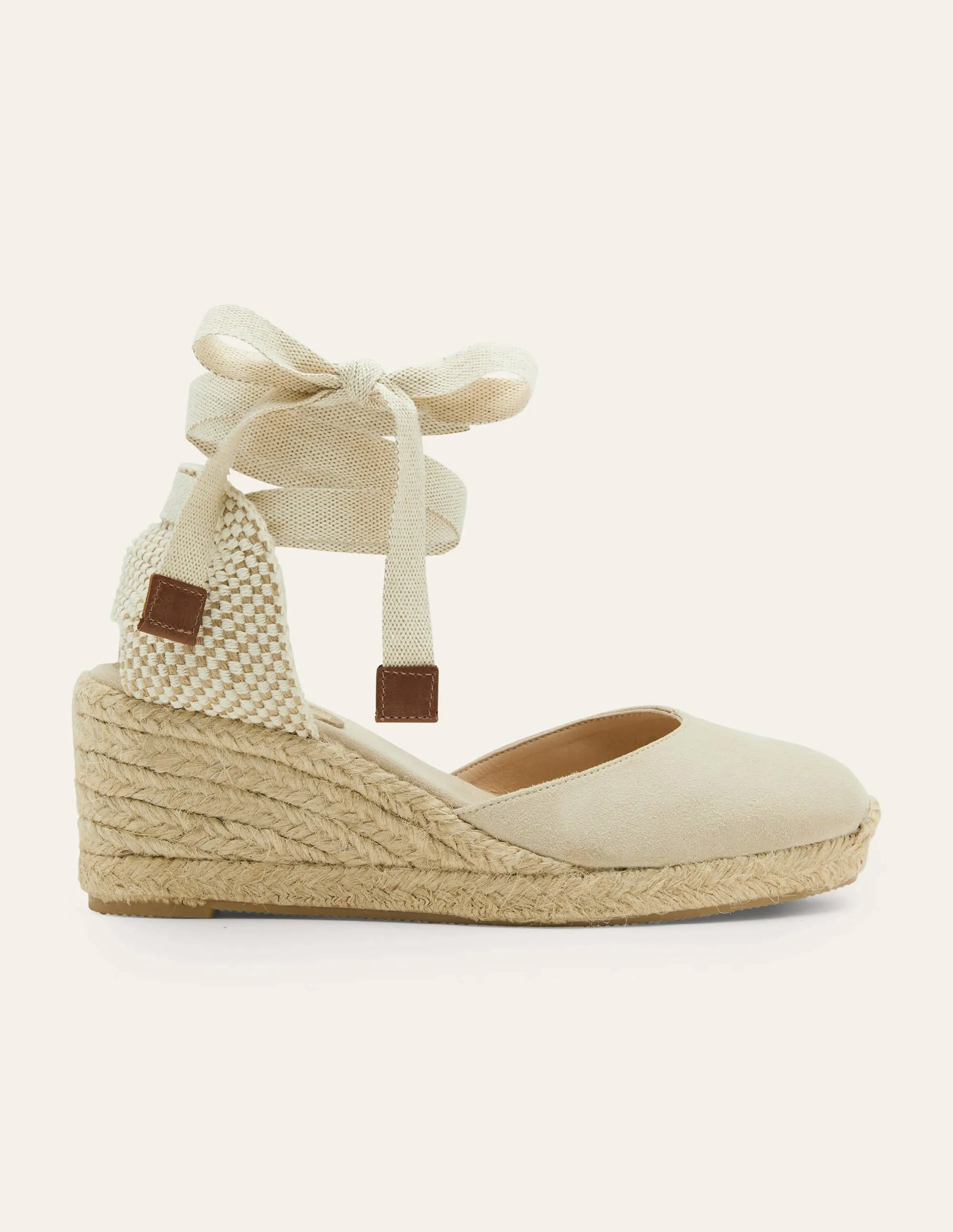Cassie Espadrilles mit Keilabsatz-Hellbeige